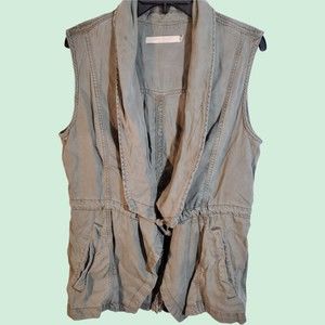 Max Jeans Women's Olive Green Tencel Vest Top - M, Outdoorsy, EUC